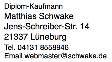 Anschrift Matthias Schwake (siehe Bild)